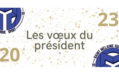 Les vœux du président 2023 !